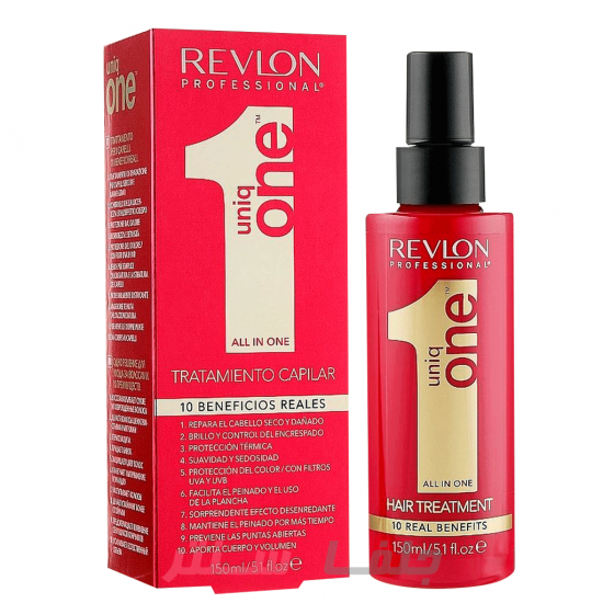 اسپری موی اسپانیایی رولون یونیک وان Revlon UniqOne All In One Hair Treatment Original ترمیم موهای خشک و آسیب دیده 10 کاره 150 میل