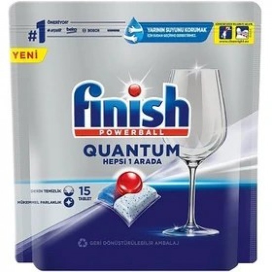 قرص ظرفشویی فینیش FINISH QUANTOM بسته 15 عددی