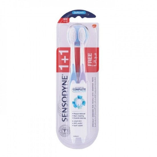 مسواک دوتایی سافت سنسوداین SENSODYNE مدل COMPLETE PROTECTION