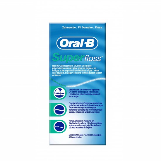 نخ دندان ارتودنسی اورال بی ORAL B مدل SUPER FLOSS